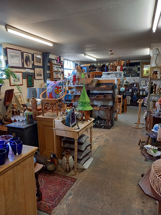 wide view of the shop