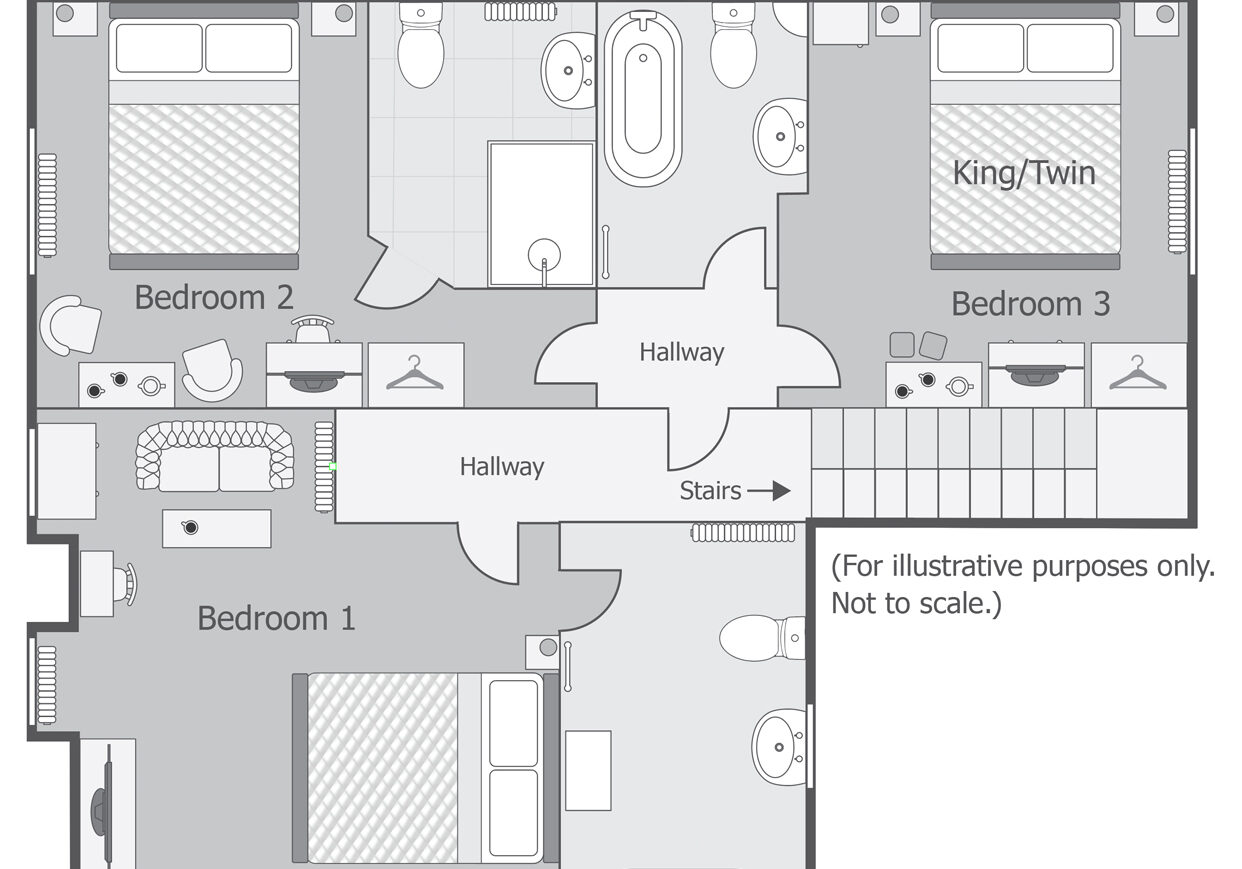 No4 Cromer Top Floor Suite - Floorplan